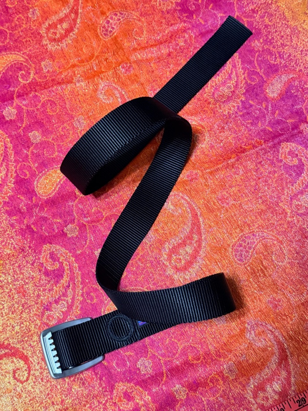 Patagonia Tech Web Black Webbing Belt with Silver Buckle - Picture 9 of 9